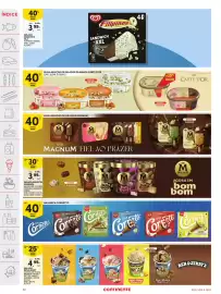 Folheto Continente semana 36 Página 32: Gelado sandwich ola filipinos original €3,99, Cornetto 6x chocolate