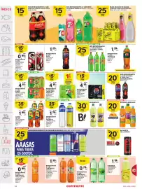 Folheto Continente semana 36 Página 34: Refrigerante c/ gas pepsi €1,25, Refrigerante c/ gás lima limão zero seven up €4,15
