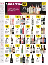 Folheto Continente semana 36 Página 36: Vinho cabriz €3,99, Vinho outeiro dos pinheiros €1,99