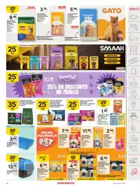 Folheto Continente semana 36 Página 47: Snack p/ gato catisfactions €1,69, Alimento Humido P/ Gato Continente Pet €6,59