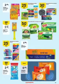 Folheto Continente | Limpeza do Lar Página 21: Esponja scrub daddy €3,69, Toalhitas green shield limpeza vidros/chão €3,09