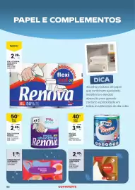 Folheto Continente | Limpeza do Lar Página 22: Rolo de cozinha foxy tornado azul €3,99, Rolo cozinha renova €2,49
