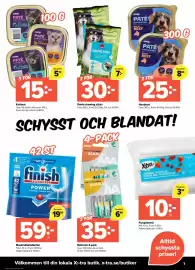 Coop Extra reklamblad vecka 37 Sida 7: Fryspåsemix €10,00, Maskindisktabletter €59,00