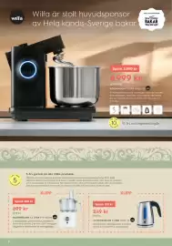 Electrolux Home reklamblad Sida 6: KÖKSMASKIN 7 LITER KM1BS-70 Wilfa €6.999,00, VATTENKOKARE 1 LITER WKW-5S Wilfa €249,00