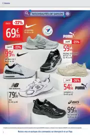 Catalogue Intersport page 2: Asics gel-venture 6 €99,99, Nike air max ltd 3 €99,99