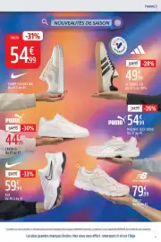 Catalogue Intersport page 5: Puma caven iii €44,99, Adidas vl court 3.0 €49,99