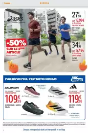 Catalogue Intersport page 8: Asics short homme €34,99, Asics tee-shirt homme €27,99