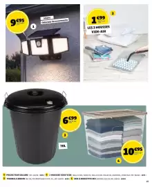 Catalogue GiFi page 19: LES 2 HOUSSES VIDE-AIR €1,99, ECO-LUX Solaire Détecteur de mouvements €9,95