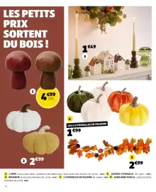 Catalogue GiFi page 4: LES 5 CITROUILLES EN VELOURS €1,99