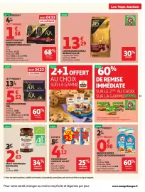 Catalogue Auchan page 13: ABSOLU CAFÉ EN GRAINS €13,29, LU MIKADO BISCUIT €4,12