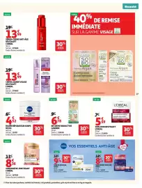 Catalogue Auchan page 27: GARNIER BB CRÈME SKINACTIVE €6,78, L'ORÉAL SOIN ROSÉ RE-FORTIFIANT €8,36