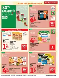 Catalogue Auchan page 3: Fleury Michon Jambon Le Supérieur €4,08, SODEBO SALADE ANTIBES €1,67