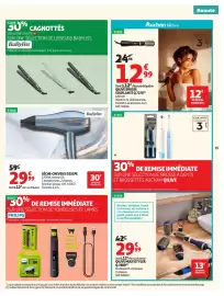 Catalogue Auchan page 37: BaByliss SÈCHE-CHEVEUX D251PE €29,99, QILIVE MULTISTYLER €29,99
