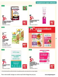 Catalogue Auchan page 39: JUVAMINE TONIFIANT MACA GINGEMBRE ET GINSENG DE SIBERIE €3,82, Stardea Collagène Marin €7,91