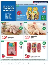Catalogue Auchan page 43: PILONS DE POULET €12,99, HAUTS DE CUISSSES DE POULET €11,99