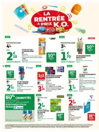 Catalogue Auchan page 54: PILOT V-BALL 0.5 €2,45, Scotch Colle Classic €2,30