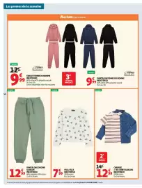 Catalogue Auchan page 56: INEXTENSO CHEMISE + TEE-SHIRT GARÇON €12,99, INEXTENSO PANTALON FEMME OU HOMME €9,99