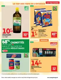 Catalogue Auchan page 9: CARAPELLI Huile d'olive vierge extra bio €10,49, Vico Monster Munch €1,12
