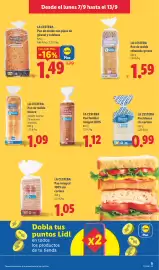Catálogo Lidl semana 37 Página 19: La Cestera pan familiar integral 100% €1,12, La Cestera pan de molde blanco €1,09