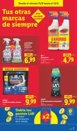 Catálogo Lidl semana 37 Página 45: Lenor perlas perfumadas unstoppables €9,99, Finish pastillas lavavajillas ultimate €9,99