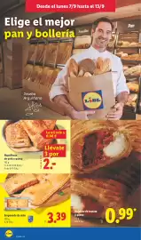 Catálogo Lidl semana 37 Página 6: Empanada de atún €3,39, Napolitana de york y queso €2,00
