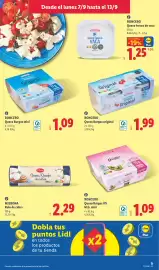 Catálogo Lidl semana 37 Página 9: Roncero Queso Burgos 0% M.G. mini €1,09, Milbona rulo de cabra €2,29