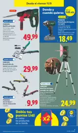 Catálogo Lidl semana 37 Página 13: Parkside nivel láser de líneas cruzadas con trípode €24,99