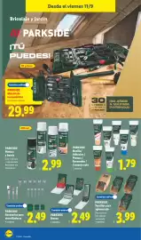 Catálogo Lidl semana 37 Página 14: Parkside brocas €2,49, Parkside tornillos para aglomerado €3,99