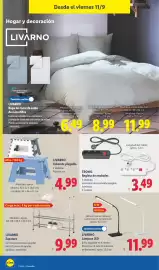 Catálogo Lidl semana 37 Página 18: Livarno lampara led €11,99, Tronic regleta de enchufes €3,49