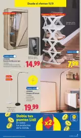 Catálogo Lidl semana 37 Página 19: Livarno armario de tela para ropa €14,99, Livarno lámpara led de pie €19,99
