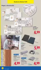 Catálogo Lidl semana 37 Página 22: Livarno manta €5,99, Livarno Marco de fotos para collage €6,99