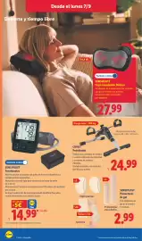 Catálogo Lidl semana 37 Página 6: Crivit pedaleador €24,99, SensiPlast protectores de gel €2,99