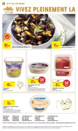 Catalogue Intermarché semaine 36 page 2: Moule d'espagne €1,99, Signal - tartinable surimi crabe €1,99