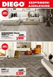 Diego akciós újság Oldal 1: Loft laminált padló €5.359,00, Eurohome villa wide v+ €3.999,00