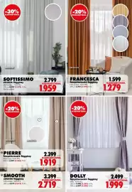 Diego akciós újság Oldal 9: Softissimo sötétítő függöny €1.959,00, Francesca fényáteresztő függöny €1.279,00