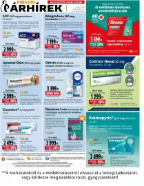 Pingvin Patika akciós újság Oldal 1: Rennie cukormentes rágótabletta €3.599,00, Apranax Dolo €2.999,00