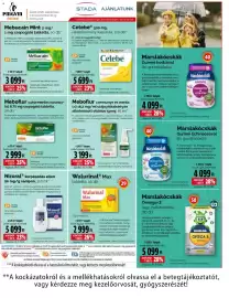 Pingvin Patika akciós újság Oldal 13: Marslakócskák €4.099,00, Meboflur szopogató tabletta €2.999,00