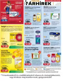 Pingvin Patika akciós újság Oldal 2: Acc 100 mg granulatum €2.599,00, Ascorvita immuno max €2.699,00