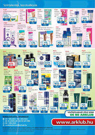 ÁRKLUB akciós újság Oldal 32: Gillette blue ii plus eldobható borotva €1.835,00, Jeans after shave €649,00