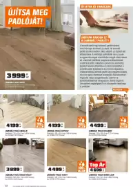 OBI akciós újság Oldal 22: Laminált padló tahiti €4.499,00, Laminál padló crystal €4.199,00
