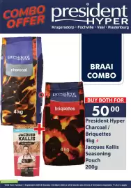 President Hyper catalogue Page 2: President Hyper Charcoal / Briquettes + Jacques Kalllis Seasoning Pouch €50,00