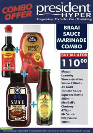 President Hyper catalogue Page 4: BRAAISAUCE MARINADE COMBO €110,00