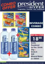 President Hyper catalogue Page 6: Beverage Combo €18,00