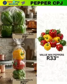 Take 'n Pay catalogue Page 20: PEPPERS 3'S/4'S GREEN €9,99, Robot Peppers 3'S €27,99