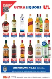 Ultra Liquors catalogue Page 1: KWW THREE BRANDY €179,99, Kliporift Premium Brandy €209,99