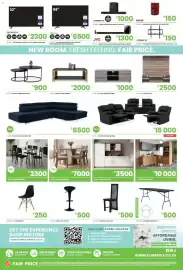 Fair Price catalogue Page 4: Künet Kira 7PC €10.000,00, D/ROOM CHAIR ALICE €500,00