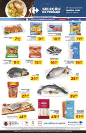 Folheto Carrefour Página 2: Tirinhas de tilápia Costa Sul €9,79, Filé de piramutaba €19,79