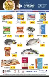 Folheto Carrefour Página 2: Tirinhas de tilápia Costa Sul €9,79, Filé de piramutaba €19,79