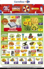 Folheto Carrefour Página 1: Mexerica murcote Carrefour Mercado €6,99, Laranja-baía Carrefour Mercado €7,99