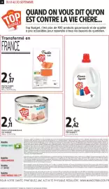 Catalogue Intermarché page 14: TOP BUDGET THON LISTAO MORCEAUX €2,11, TOP BUDGET Truite Fumée €2,37